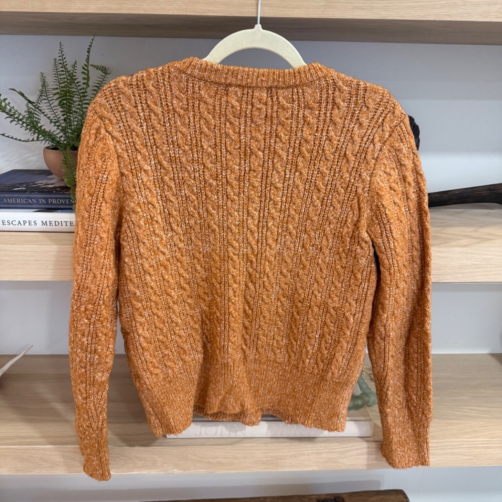 Greylin Vintage Style Burnt Orange Cardigan Sweater, Size Small - Picture 3 of 3